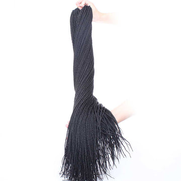 long senegalese twist hair natural black